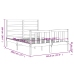 Estructura de cama sin colchón madera de pino blanca 140x190 cm
