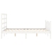 Estructura de cama sin colchón madera de pino blanca 140x190 cm