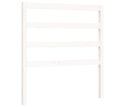 Estructura de cama sin colchón madera de pino blanca 90x200 cm