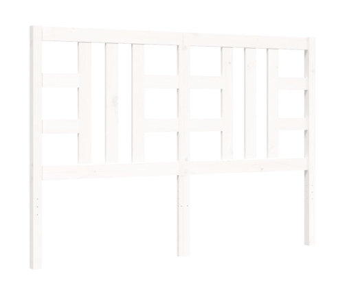 Estructura de cama sin colchón madera de pino blanca 140x190 cm