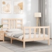 Estructura de cama sin colchón madera maciza de pino 90x200 cm