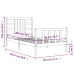 Estructura de cama sin colchón madera maciza de pino 90x200 cm