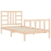 Estructura de cama sin colchón madera maciza de pino 90x200 cm