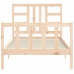 Estructura de cama sin colchón madera maciza de pino 90x200 cm
