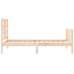Estructura de cama sin colchón madera maciza de pino 90x200 cm