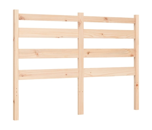 Estructura de cama sin colchón madera maciza de pino 140x190 cm