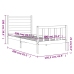 Estructura cama sin colchón madera maciza pino blanca 100x200cm