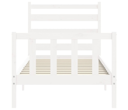 Estructura cama sin colchón madera maciza pino blanca 100x200cm