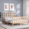 Estructura de cama sin colchón madera maciza de pino 140x190 cm