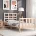 Estructura de cama sin colchón madera maciza de pino 90x200 cm