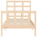 Estructura de cama sin colchón madera maciza de pino 90x200 cm