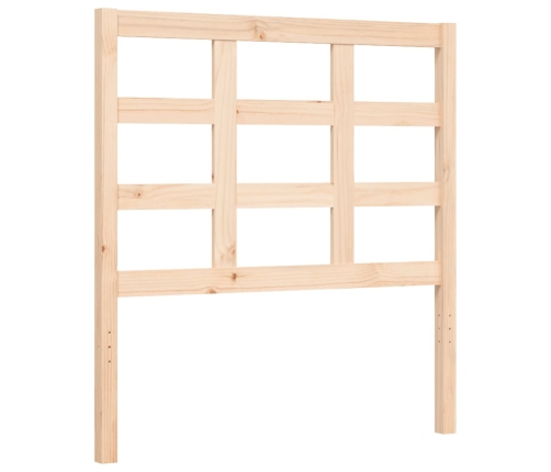 Estructura de cama sin colchón madera maciza de pino 90x200 cm