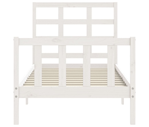 Estructura cama sin colchón madera maciza pino blanca 100x200cm