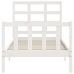 Estructura cama sin colchón madera maciza pino blanca 100x200cm