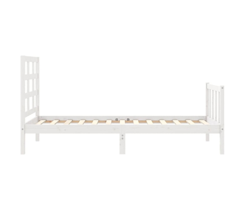 Estructura cama sin colchón madera maciza pino blanca 100x200cm