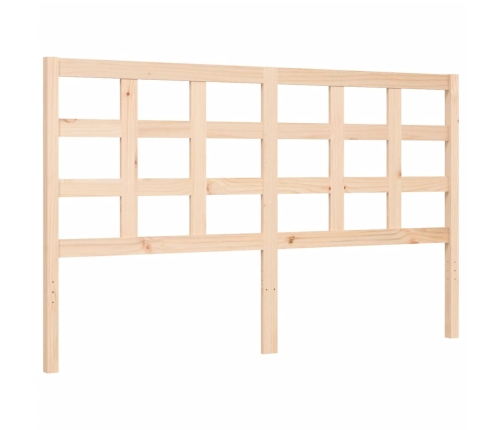 Estructura de cama sin colchón madera maciza de pino 160x200 cm