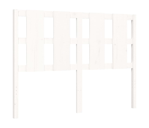 Estructura de cama sin colchón madera de pino blanca 140x190 cm