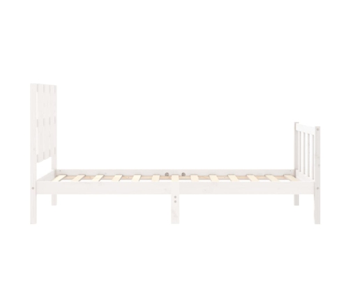 Estructura cama sin colchón madera maciza pino blanca 100x200cm