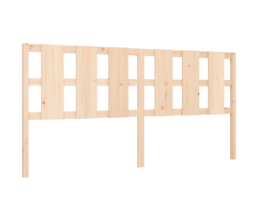 Estructura de cama sin colchón madera maciza de pino 200x200 cm