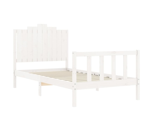 Estructura cama sin colchón madera maciza pino blanca 100x200cm