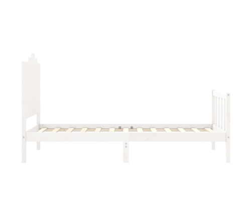 Estructura cama sin colchón madera maciza pino blanca 100x200cm