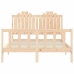 Estructura de cama sin colchón madera de pino blanca 140x200 cm