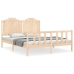 Estructura de cama sin colchón madera maciza de pino 160x200 cm