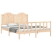 Estructura de cama sin colchón madera maciza de pino 160x200 cm