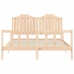 Estructura de cama sin colchón madera maciza de pino 160x200 cm