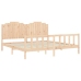 Estructura de cama sin colchón madera maciza de pino 200x200 cm