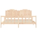 Estructura de cama sin colchón madera maciza de pino 200x200 cm