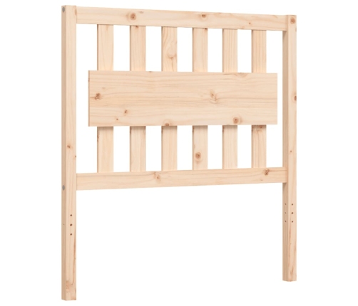 Estructura de cama sin colchón madera maciza de pino 90x200 cm