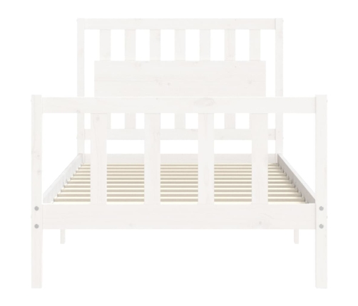 Estructura cama sin colchón madera maciza pino blanca 100x200cm