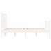 Estructura de cama sin colchón madera de pino blanca 140x200 cm