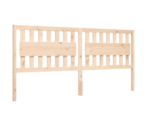 Estructura de cama sin colchón madera maciza de pino 200x200 cm