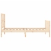 Estructura de cama individual con cabecero madera maciza