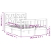 Estructura de cama sin colchón madera maciza de pino 140x190 cm