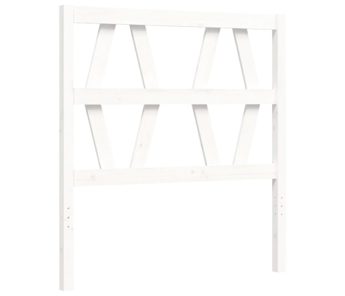 Estructura de cama sin colchón madera de pino blanca 90x200 cm