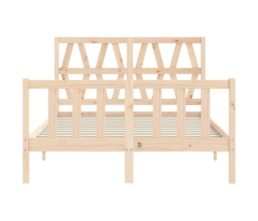 Estructura de cama sin colchón madera de pino blanca 140x200 cm