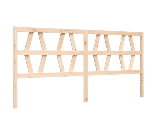 Estructura de cama sin colchón madera maciza de pino 200x200 cm