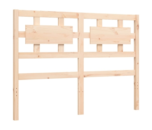 Estructura de cama sin colchón madera maciza de pino 140x190 cm