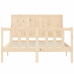 Estructura de cama sin colchón madera de pino blanca 140x200 cm