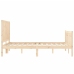 Estructura de cama sin colchón madera de pino blanca 140x200 cm