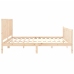Estructura de cama sin colchón madera maciza de pino 200x200 cm