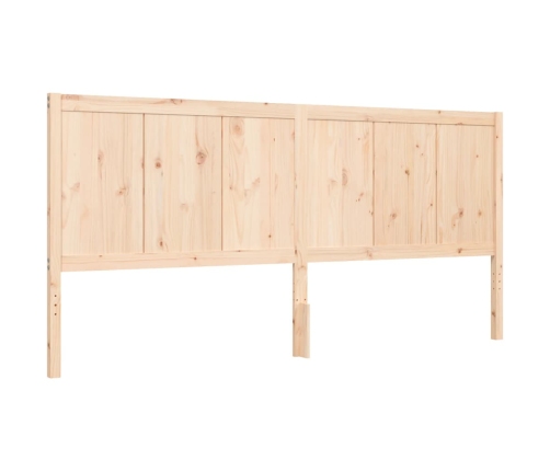 Estructura de cama sin colchón madera maciza de pino 200x200 cm