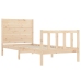 Estructura de cama con cabecero madera maciza