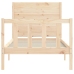 Estructura de cama con cabecero madera maciza