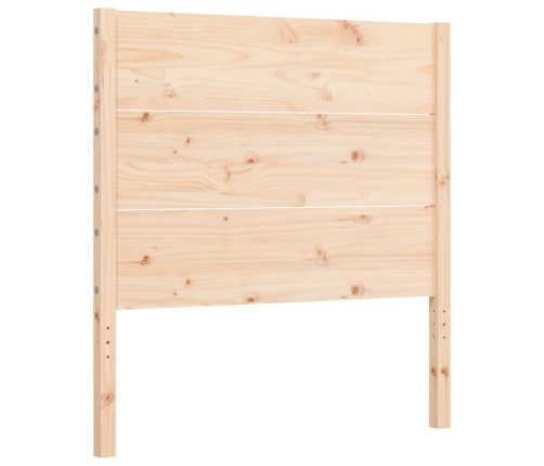 Estructura de cama con cabecero madera maciza