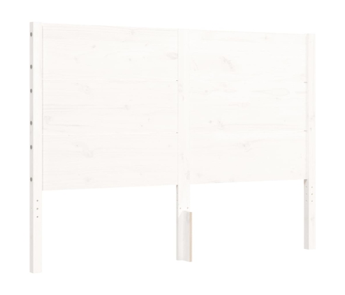 Estructura de cama sin colchón madera de pino blanca 140x200 cm