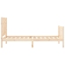 Estructura de cama individual con cabecero madera maciza